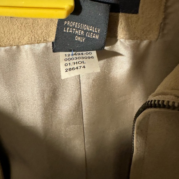 Vintage? 2001? BR suede leather jacket. Straight cut pockets w/big snaps! - Picture 8 of 16